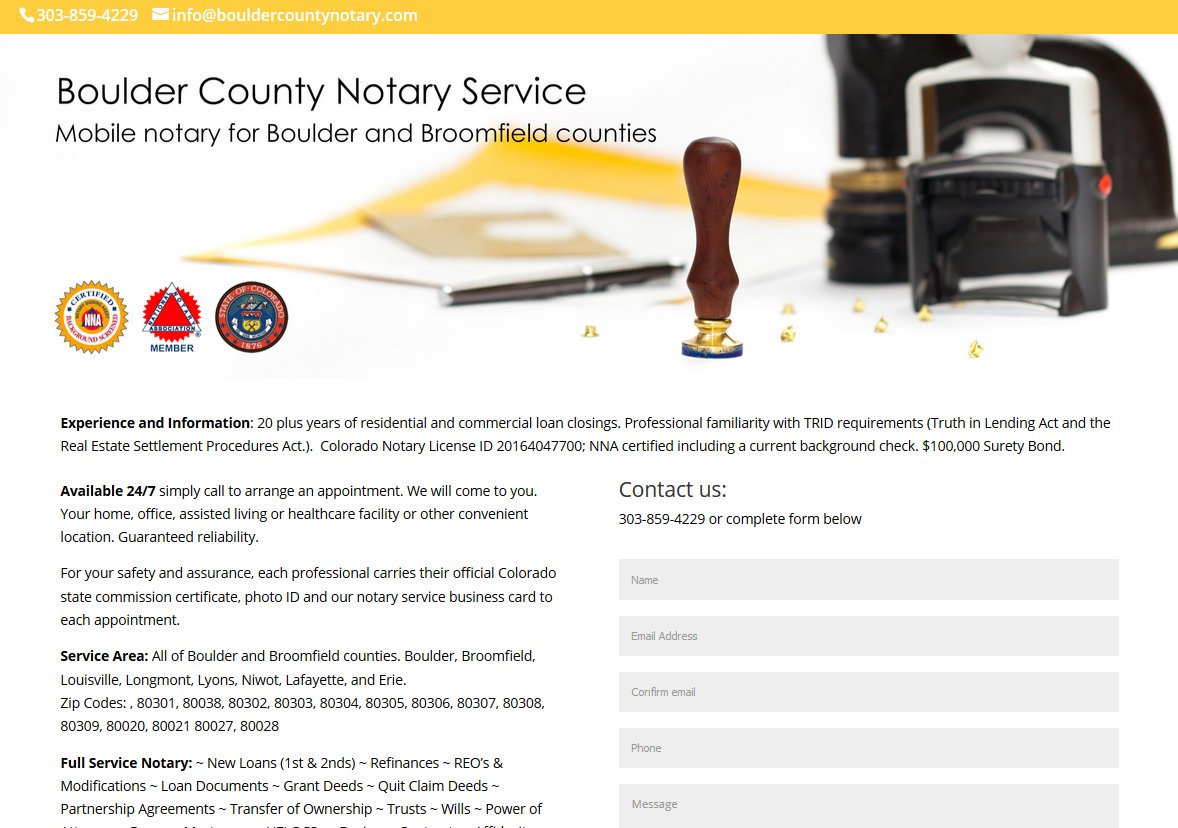 Boulder County Notary